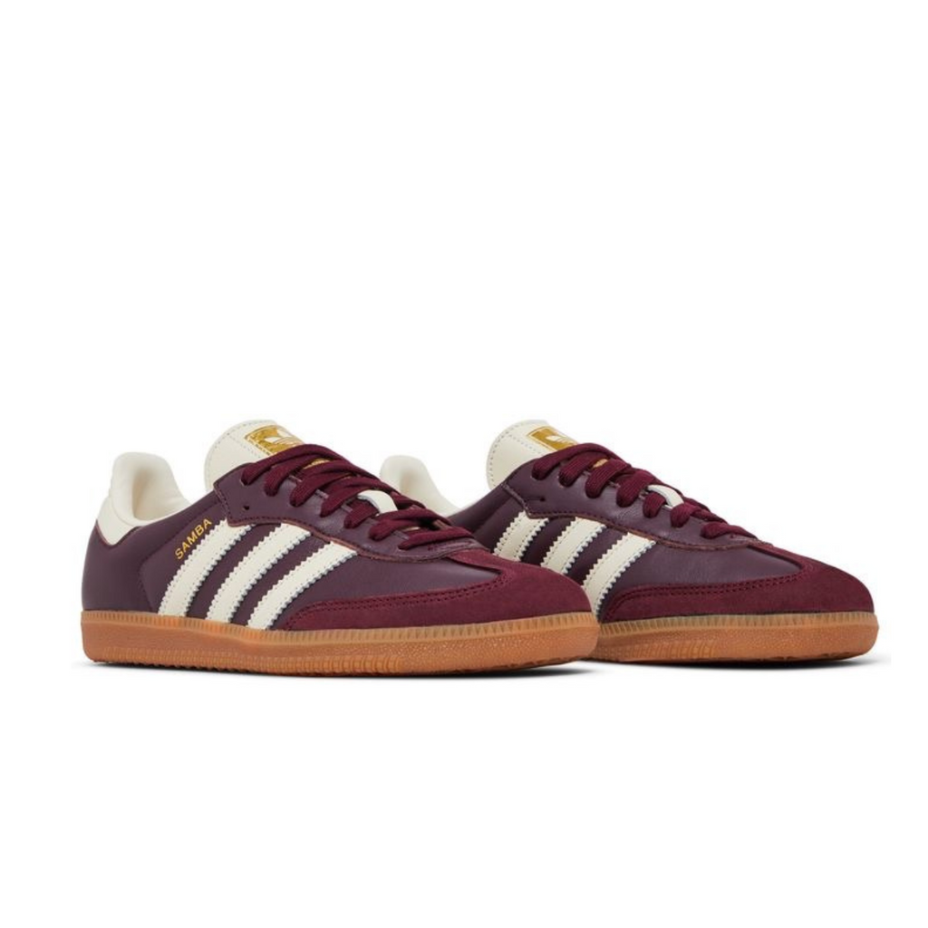 Adidas Samba OG Maroon – Gold Metallic